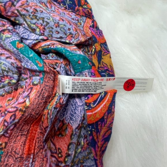 Free People Count Me In Trapeze Tunic Top / Mini Dress Flowy Small - Picture 6 of 6